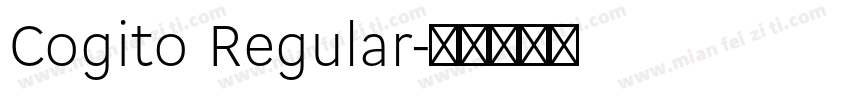 Cogito Regular字体转换